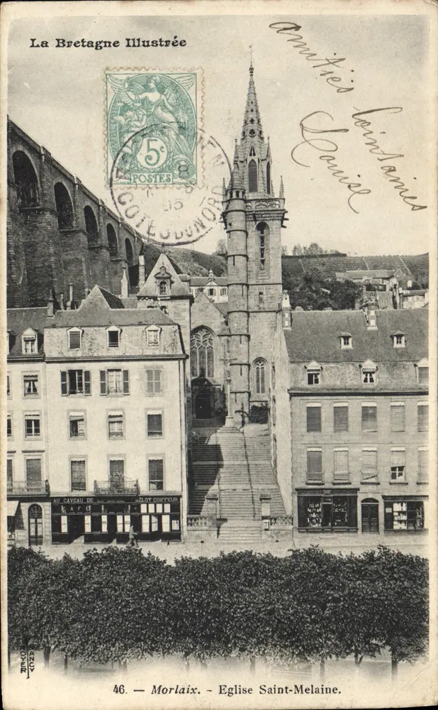 Morlaix — Kirche Saint-Melaine — La Bretagne Illustrée, n°46 - Vorderseite