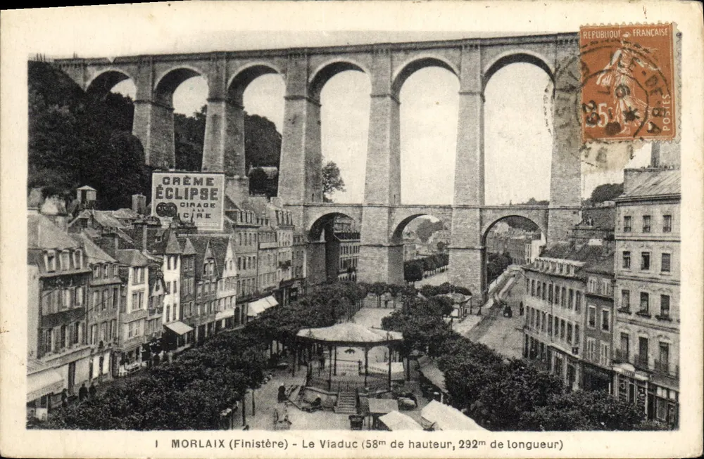 Morlaix (Finistère) — Het Viaduct (58m hoog, 292m lang) — Uitgever niet geïdentificeerd - Voorkant