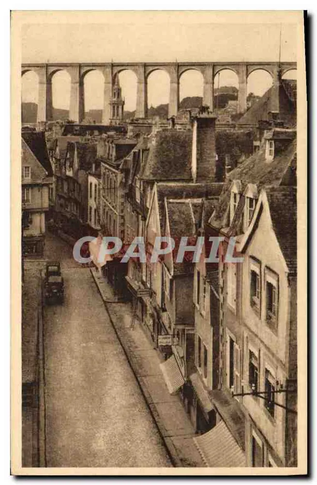 Morlaix (Finistère) — La Place des Halles und der Viaduc — Édition King & Nézé - Morlaix - Vorderseite