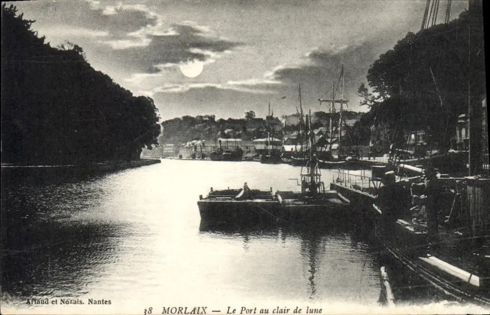 Morlaix — A Baía sob a Luz da Lua — Artland et Nozais, Nantes - Frente