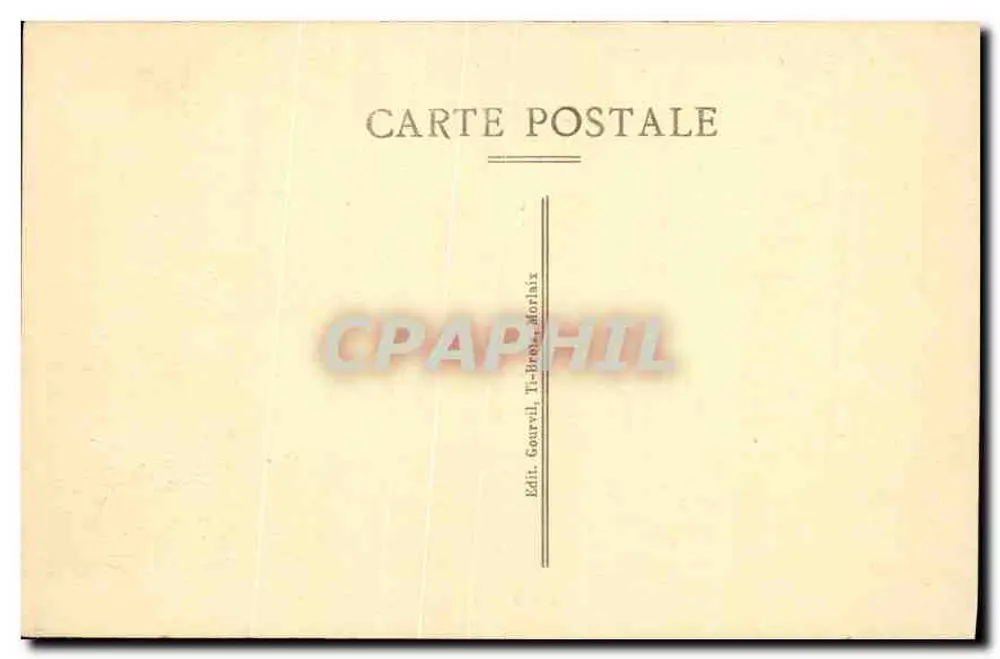 Morlaix — Die Stadt aus den Hängenden Gärten gesehen — Gourvil, T. (Verlag) - Rückseite
