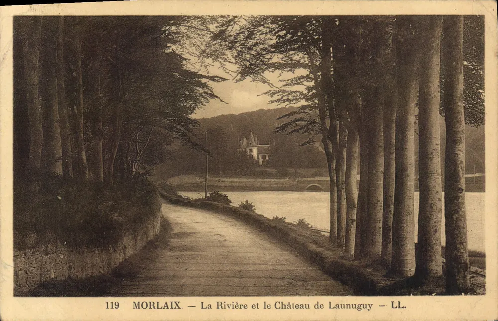 Morlaix — Die Rivière und das Schloss Launuguy — LL. — Nr. 119 - Vorderseite