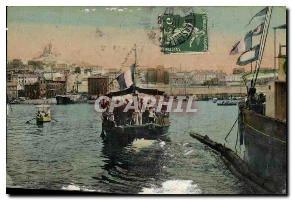 Marseille — Der alte Hafen (Überfahrt mit dem Boot) — Phototype Marseille - Vorderseite