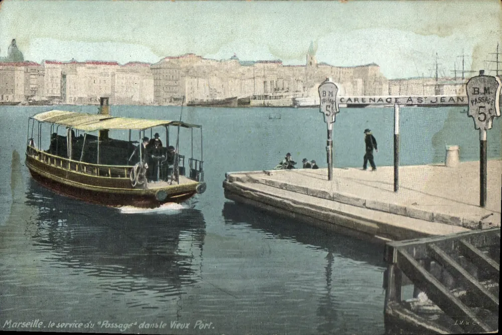 Marseille — o serviço do "Passage" no Vieux Port — L. VUCI - Frente