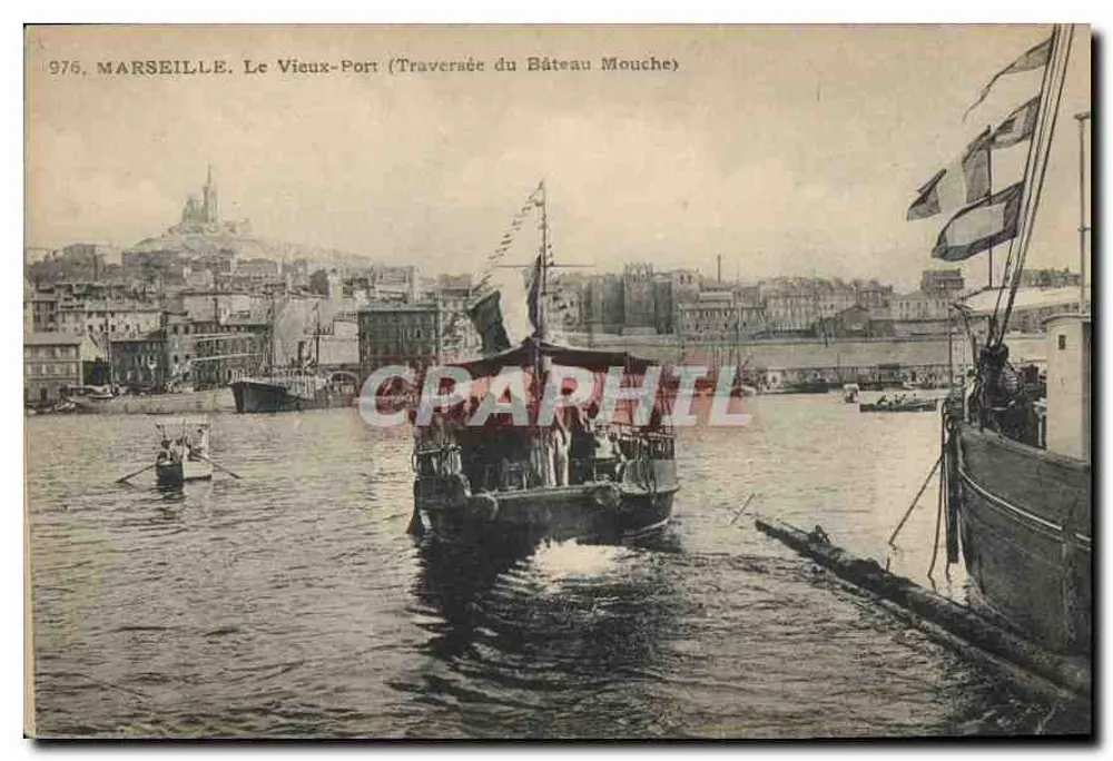 Marseille. Le Vieux-Port (Traversée du Bâteau Mouche) — Verleger nicht identifiziert, Seriennummer 976 - Vorderseite