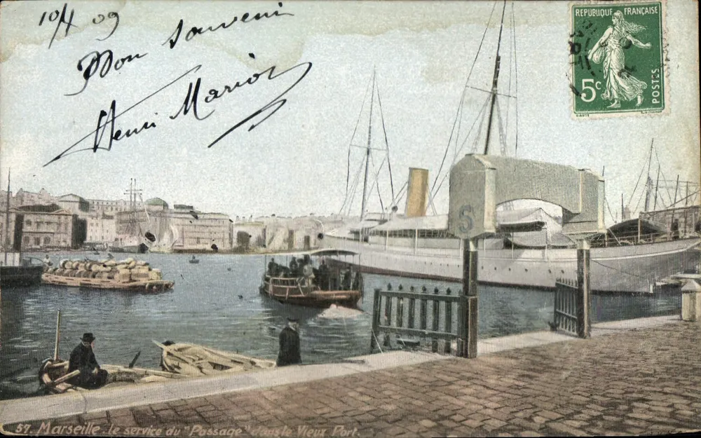 Marseille — Der "Passage"-Dienst am Alten Hafen — Verlag Aqua-Photo, n°57 - Vorderseite
