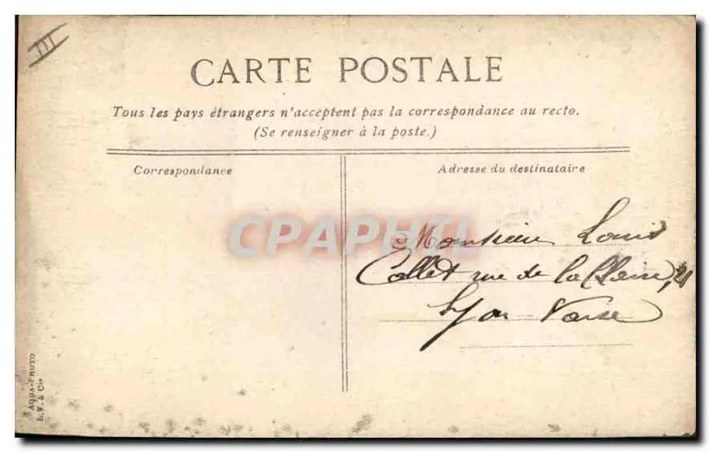 Marseille — Der "Passage"-Dienst am Alten Hafen — Verlag Aqua-Photo, n°57 - Rückseite
