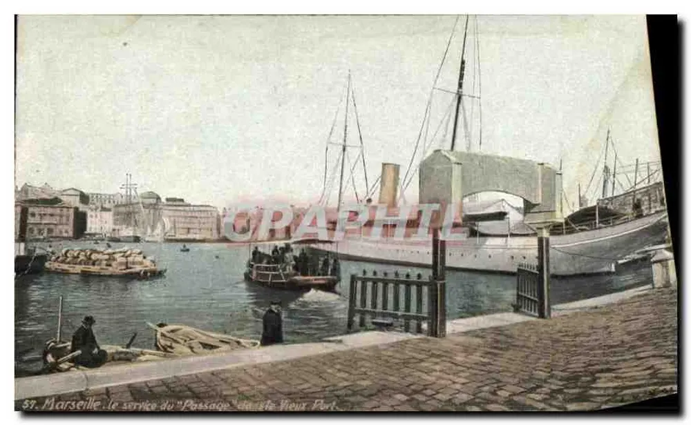 Marseille — der Dienst des "Passage" am Vieux-Port — Aquia-Photo & Cie - Vorderseite