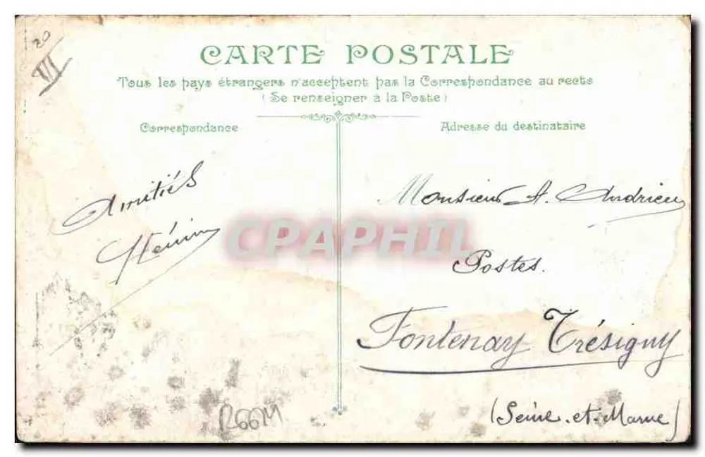 Marseille — der "Passage"-Dienst am Vieux Port — unbekannter Verlag, n° 57 - Rückseite