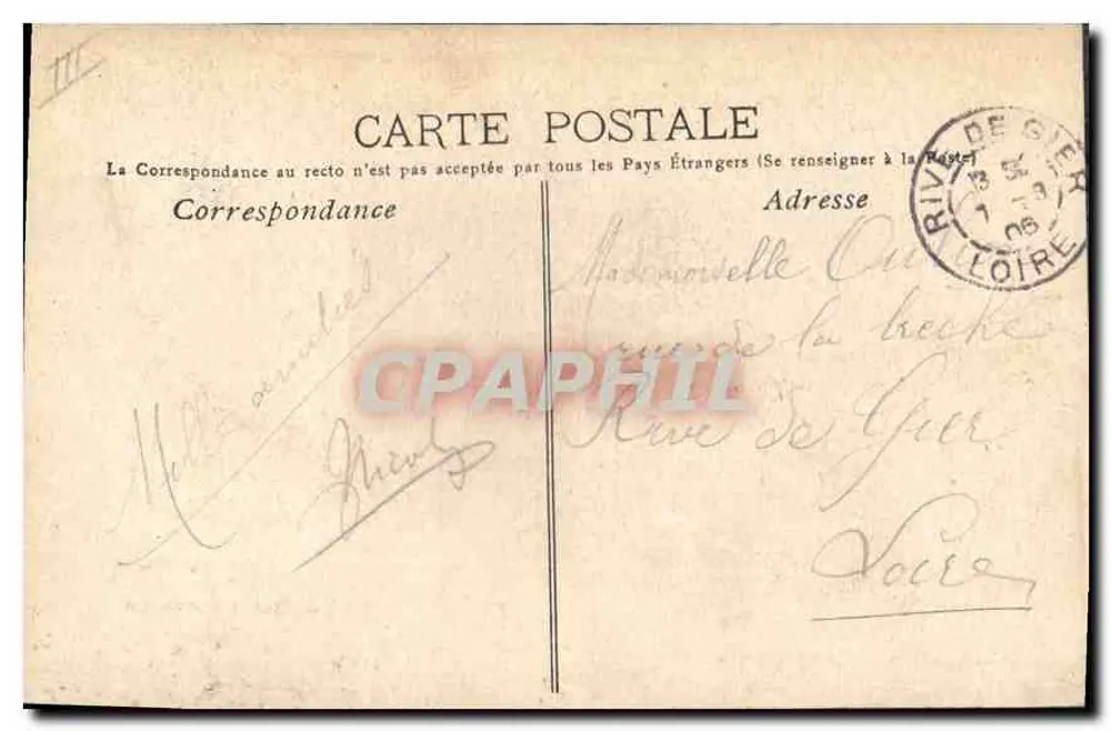 Marseille. 1.- Ansicht des Alten Hafens und Notre Dame de la Garde — Magasin Général - Marseille - Rückseite