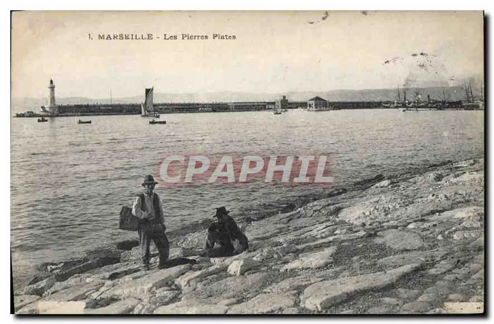 Marseille - As Pedras Planas — editor desconhecido, número de série 1 - Frente