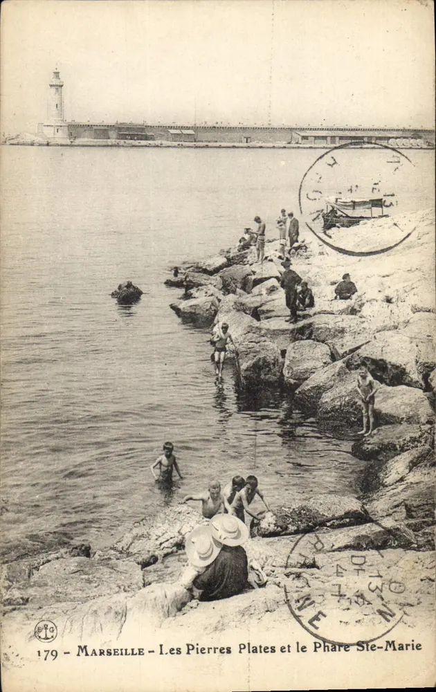 Marseille — Die Flachsteine und der Leuchtturm Ste-Marie — Éditeur : 179 - Vorderseite