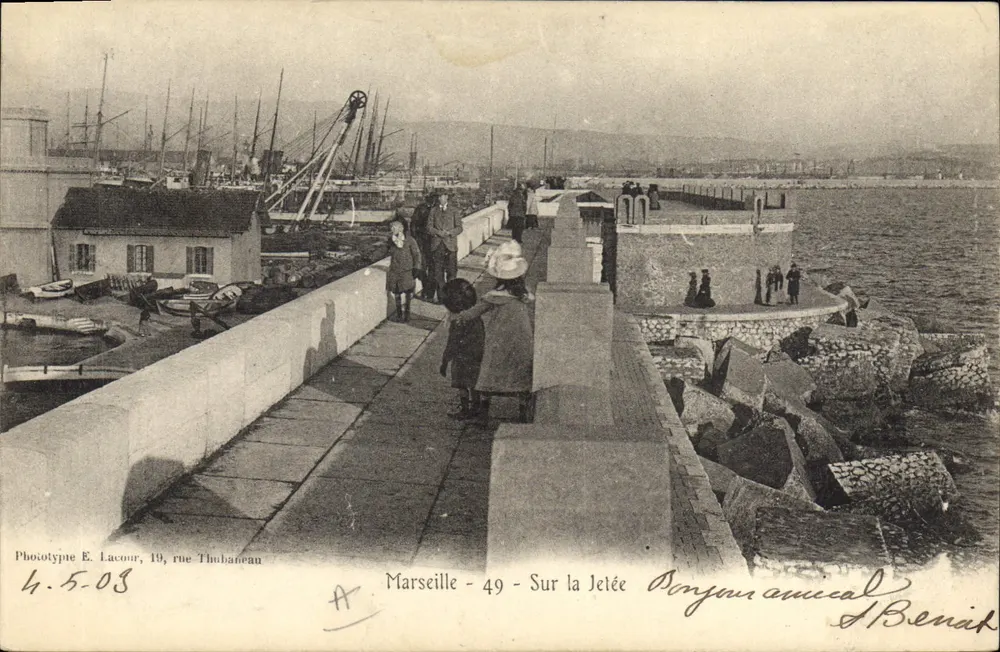 Marseille - Na Ponte — Fototipia E. Lacour, 19, rue Thubaneau — n°49 - Frente