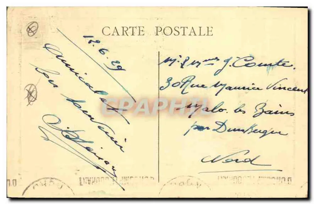 Marsiglia - Corriere in arrivo al Porto — editore non visibile, numero di serie non visibile - Verso