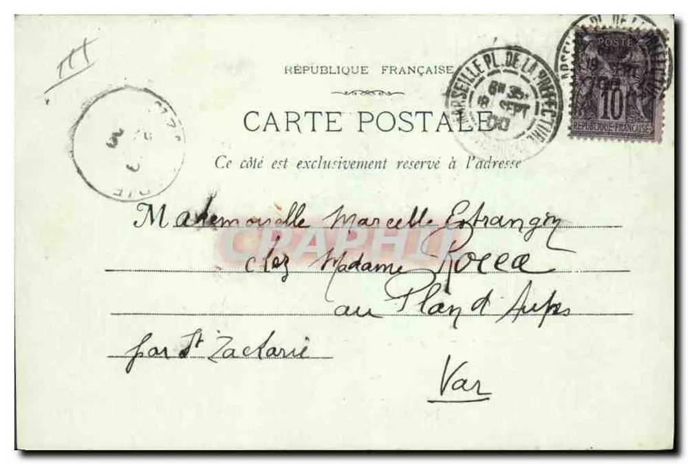 Marseille - 70 - Na Ponta - E. L. Fot - Verso