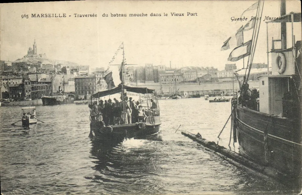 Marseille - Ansicht der Bootsfahrt über den alten Hafen — Guende Phot Marseille, n° 965 - Vorderseite