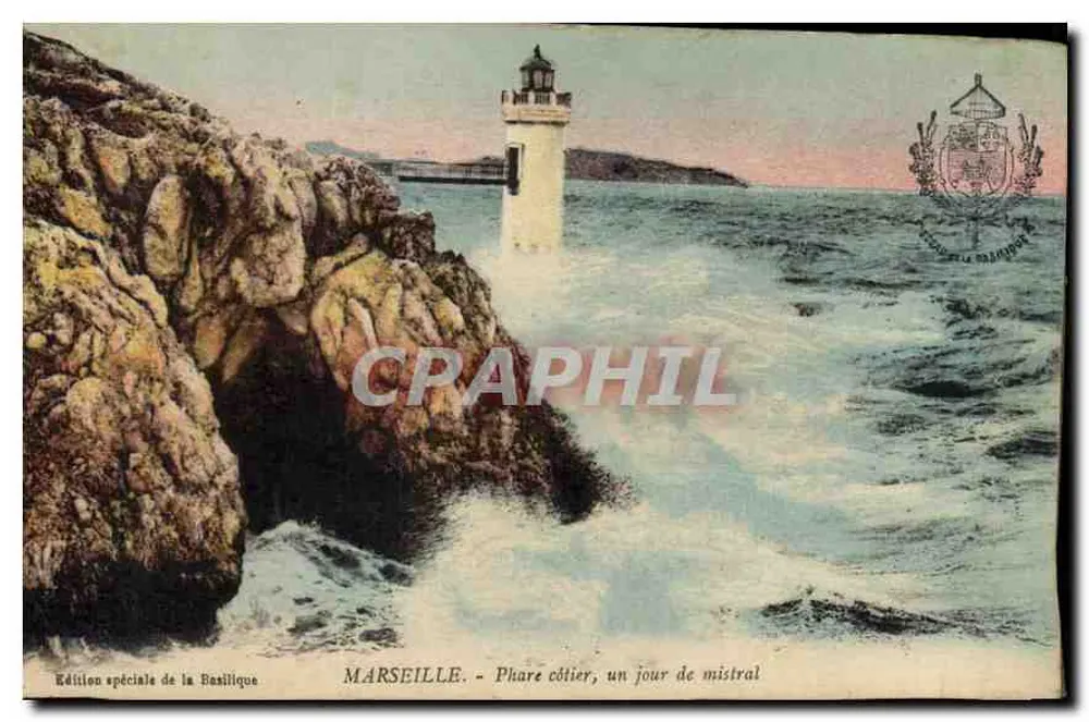 Marsella - Faro costero, un día de tramontana — Edición especial de la Basílica - Anverso