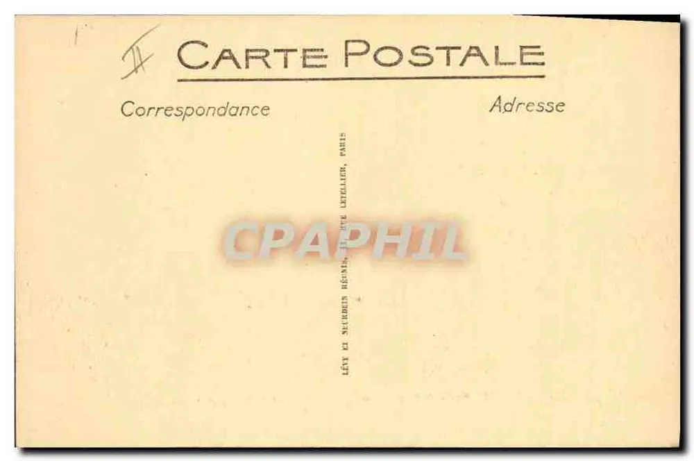 Marseille — Leuchtturm La Désirade — Abfahrt eines China-Mails — Selecta - Rückseite