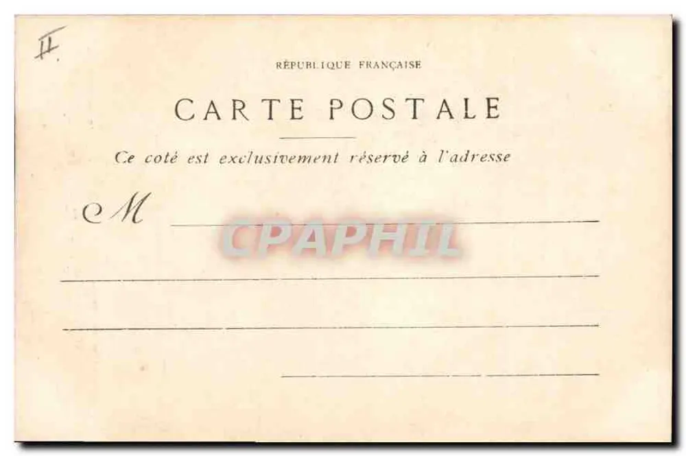 Farol de Planier — Marselha — Camous-Robert édit. - Verso