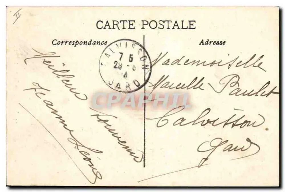 Marselha — Farol de Santa Maria — editor Despiau, n°34 - Verso