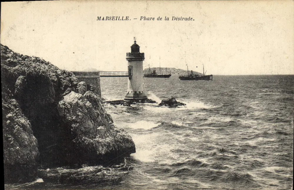 Marselha — Farol da Désirade — Editor não identificado, número de série não visível - Frente