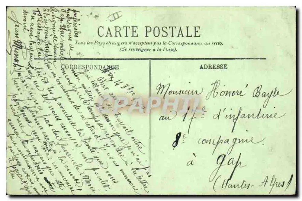Marseille — Voor de Kustwachttoren Sint-Maria — LL. - Achterkant