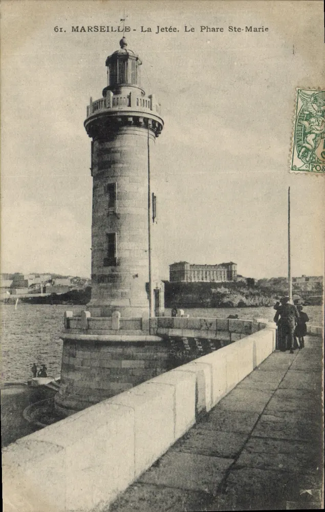 Marselha - A Ponte. O Farol de Santa Maria — Gr. Marselha, editor não identificado - Frente
