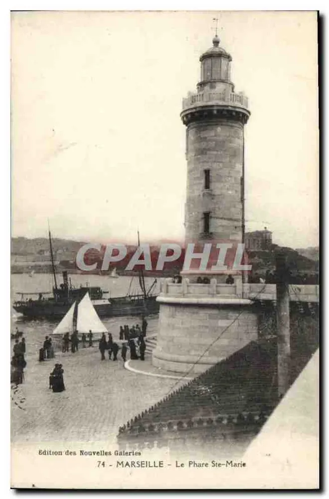 Marseille — O Farol de Santa Maria — Edição das Novas Galerias, n°74 - Frente