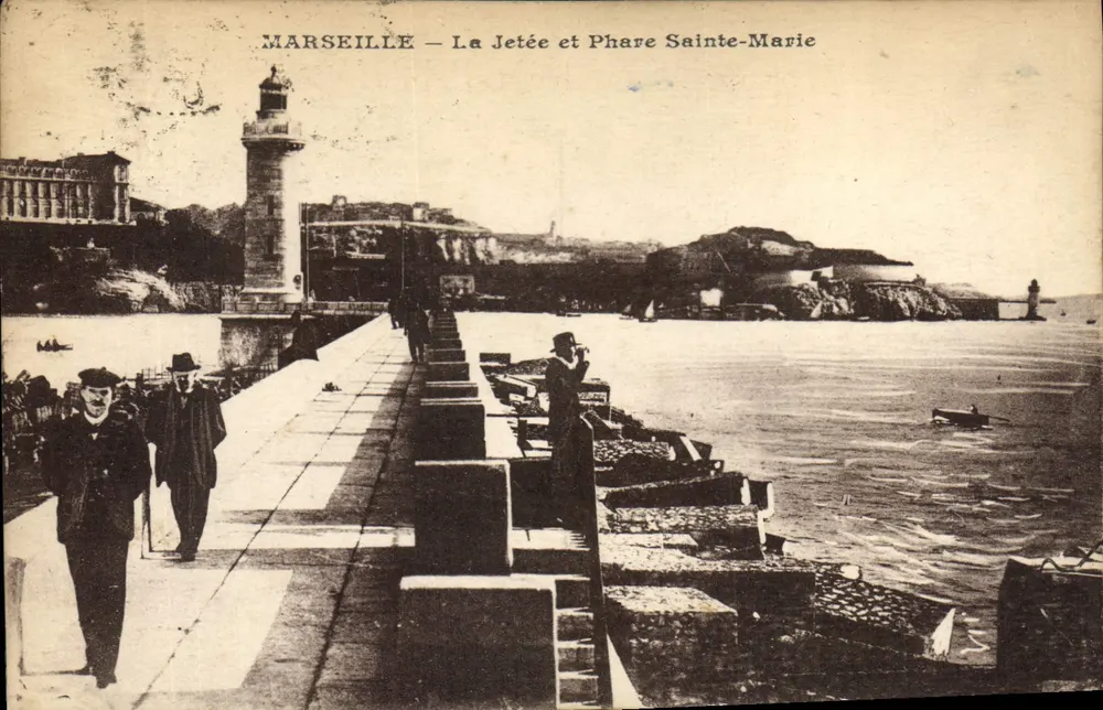 Marseille — A Dique e Farol de Santa Maria — Editor não identificado - Frente
