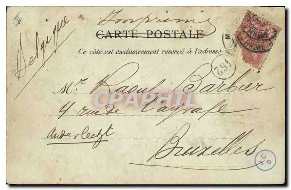 Marseille — Phare Sainte-Marie — L.P. 13 - Verso