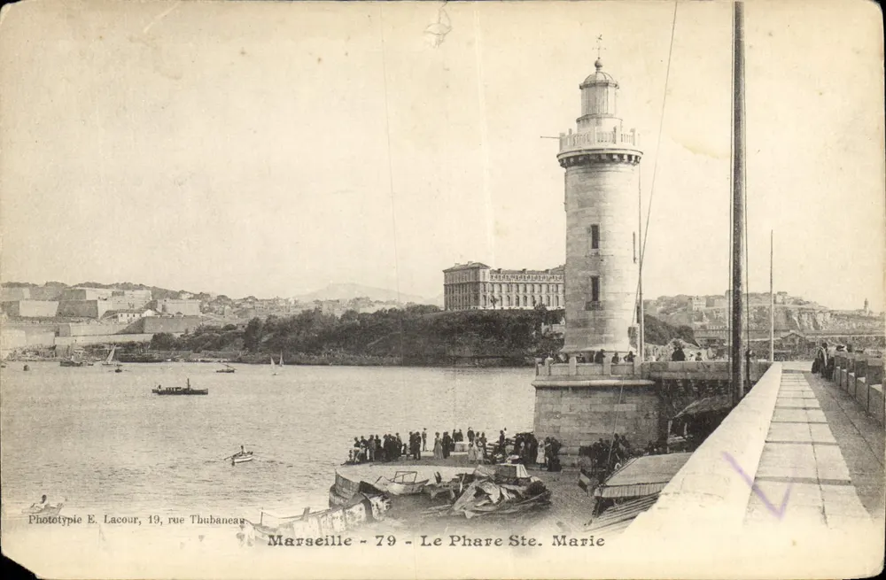 Marseille - O Farol Ste. Marie — Fototipia E. Lacour, 19, rue Thubaneau - Frente
