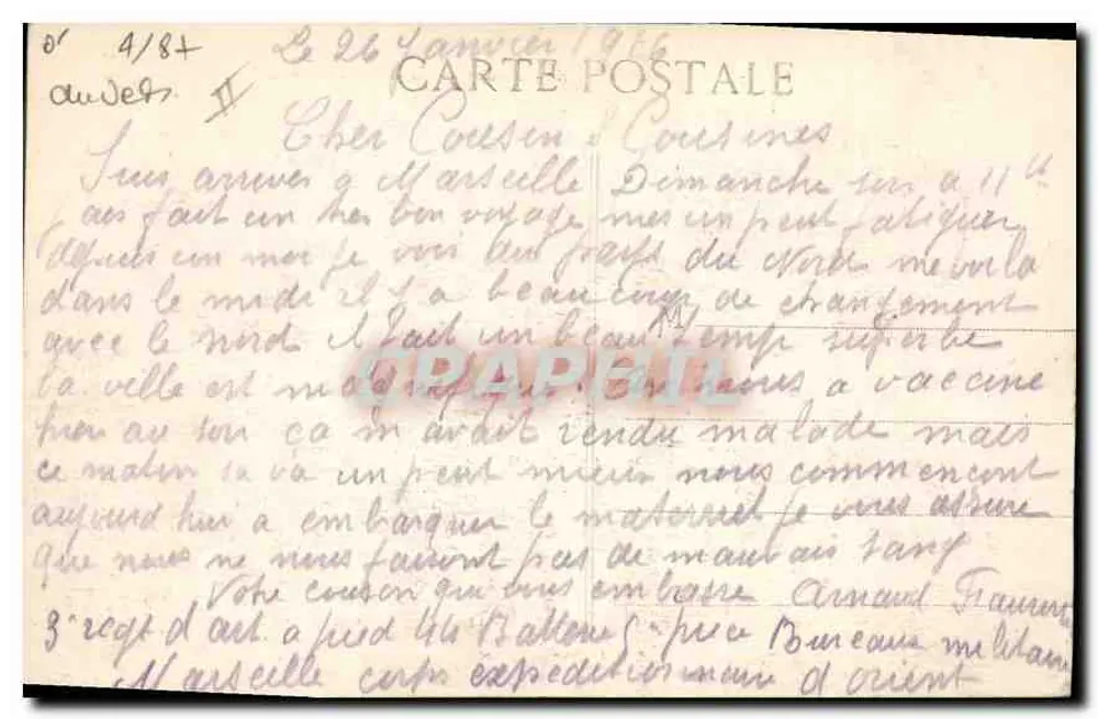 Marseille — Farol da Désirade — Graphil, n°30 - Verso