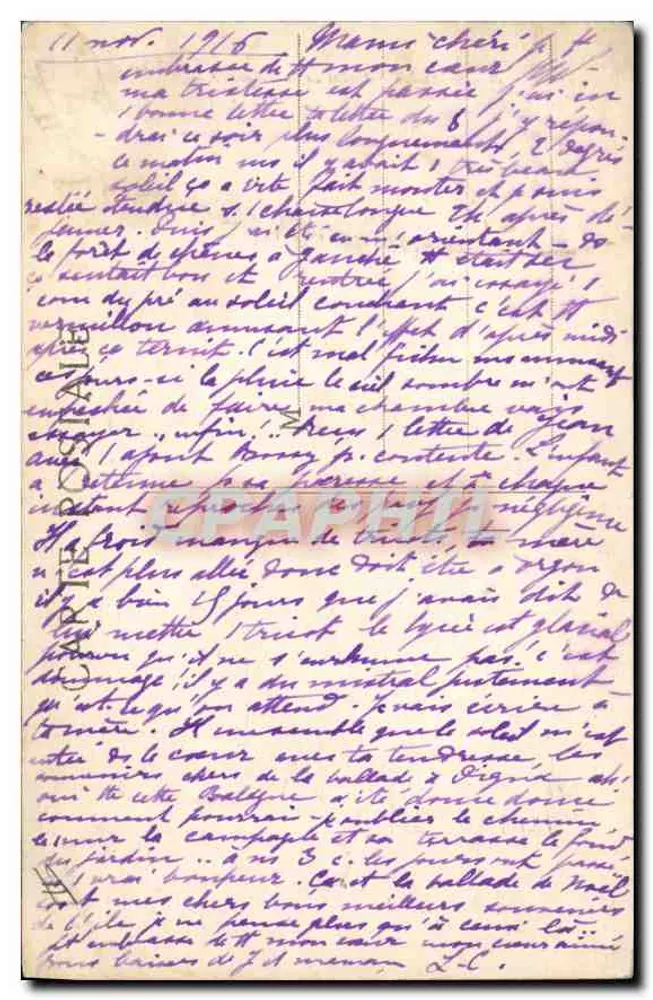 Marselha - Farol da Désirade — L. R. - Verso