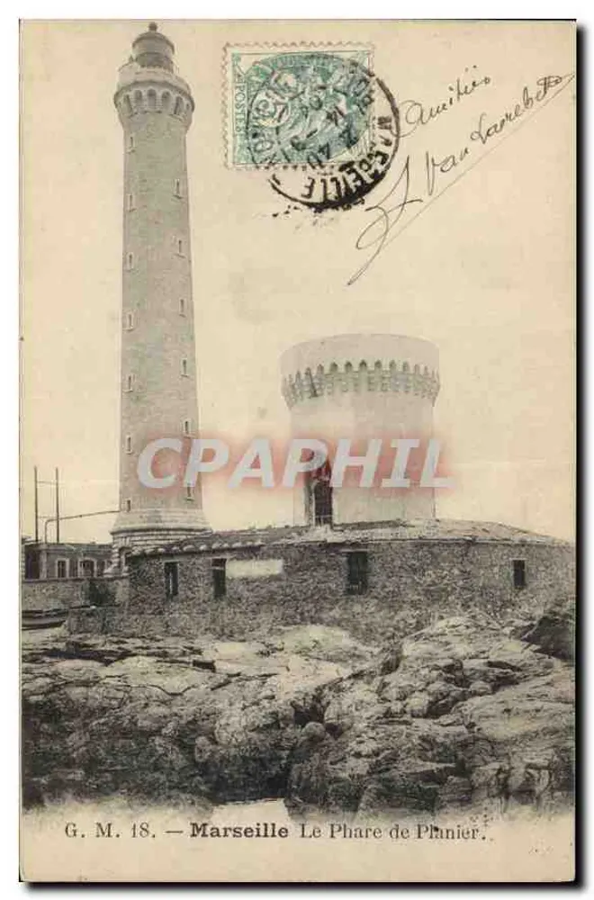 Marseille — O Farol de Planier — G. M. 18 - Frente