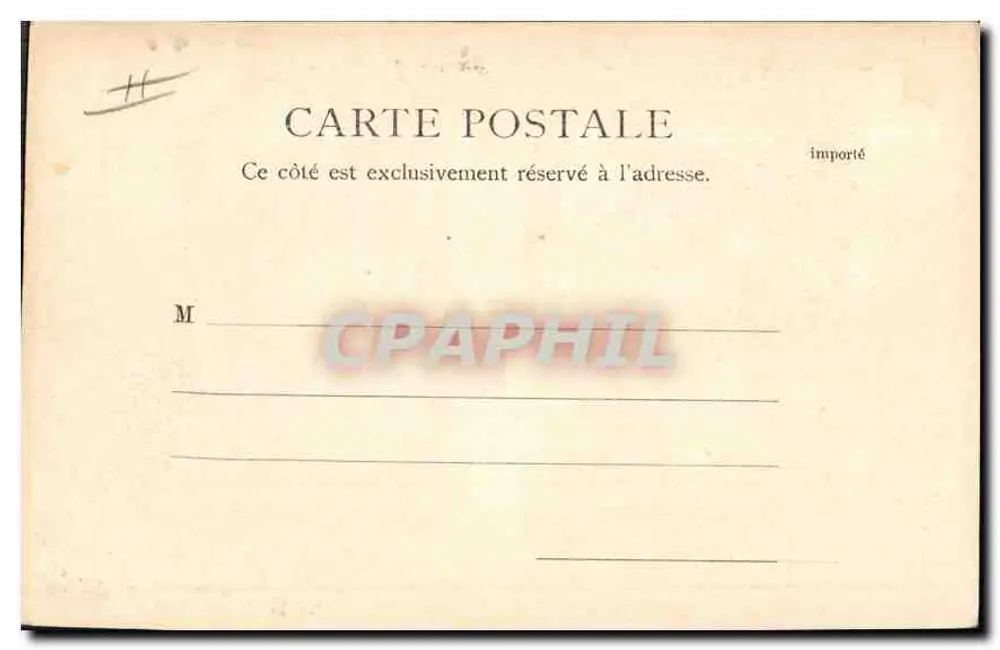 Marselha — Quai du Port — editor desconhecido, n° 11041 - Verso