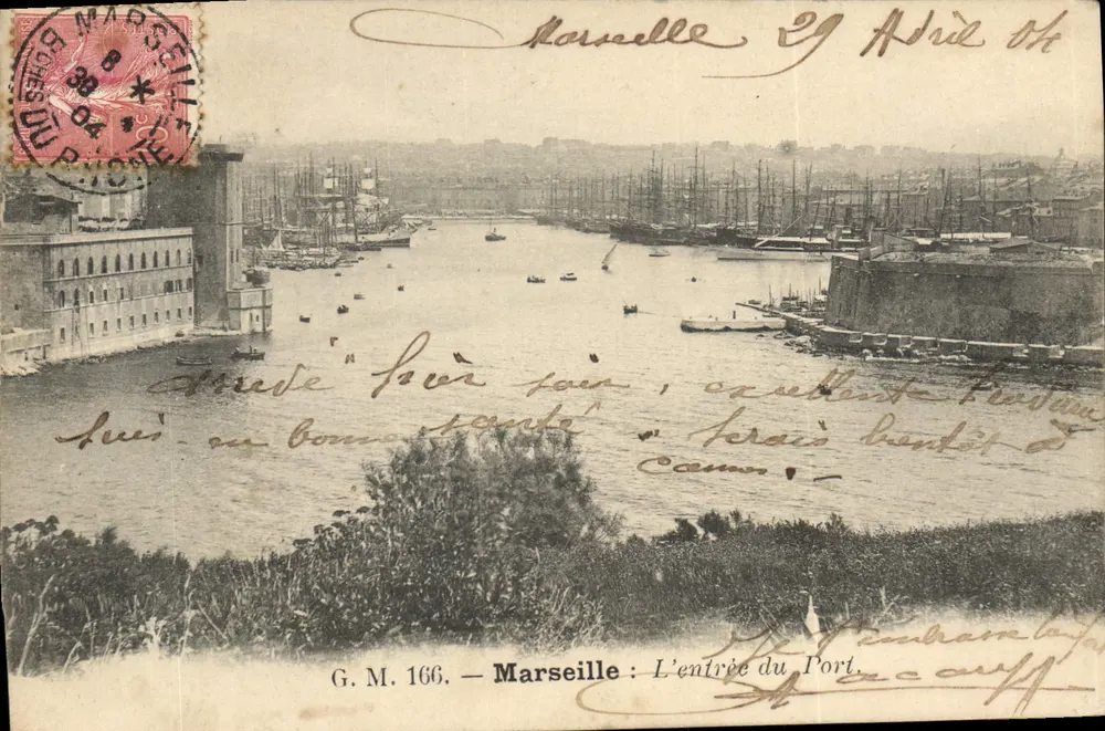 Marseille — A entrada do Porto — G. M. 166 - Frente