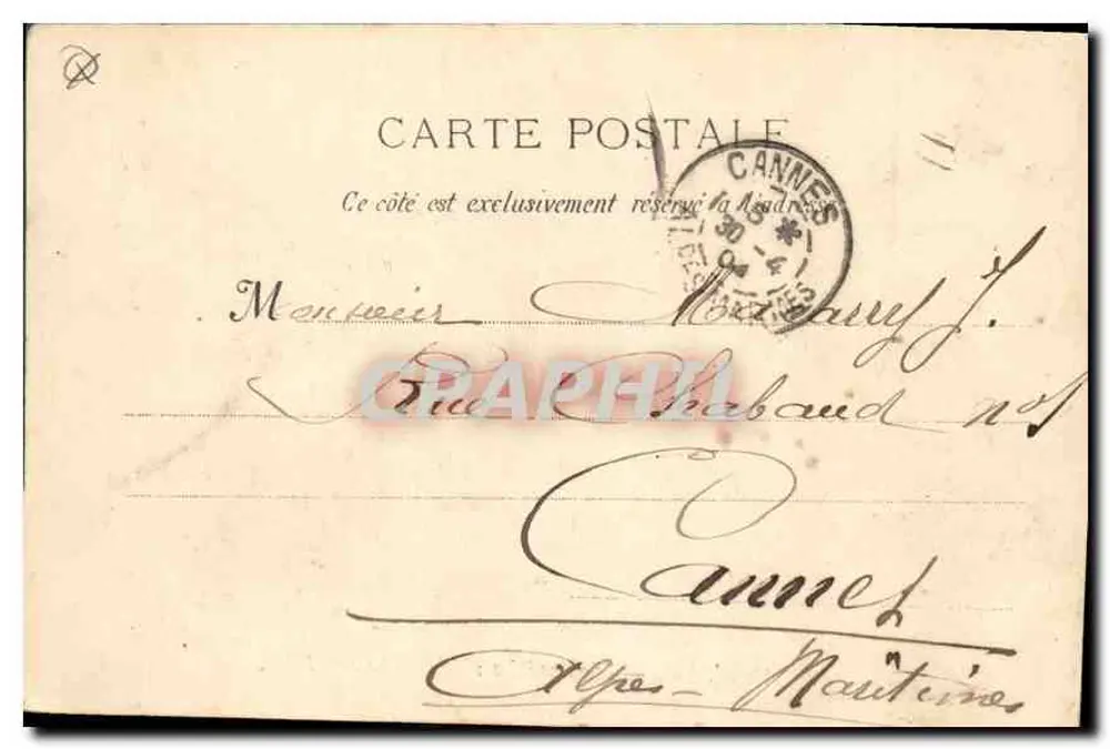 Marseille — A entrada do Porto — G. M. 166 - Verso