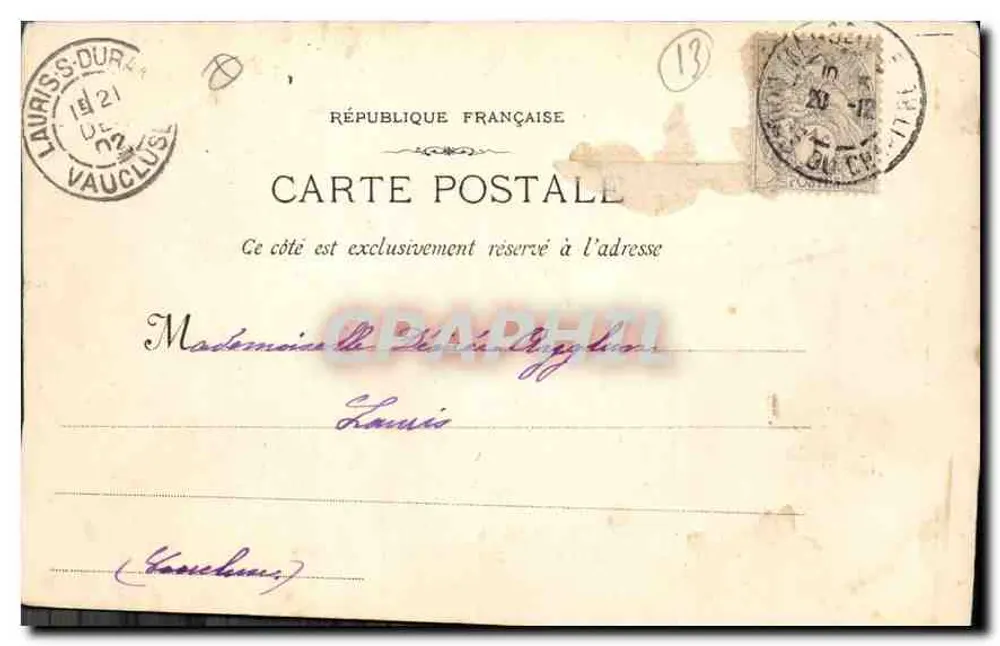 Marseille - L'Entrée du Vieux Port — éditeur Charles Dinié, n° 54 - Rückseite