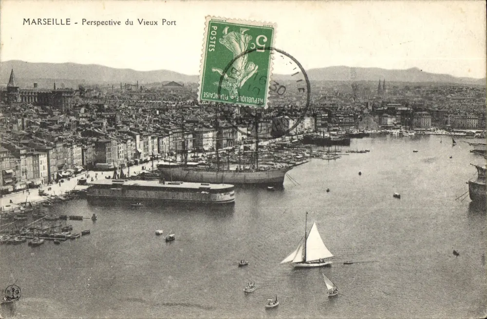 MARSEILLE - Perspectiva do Velho Porto — editor não visível, número de série ilegível - Frente