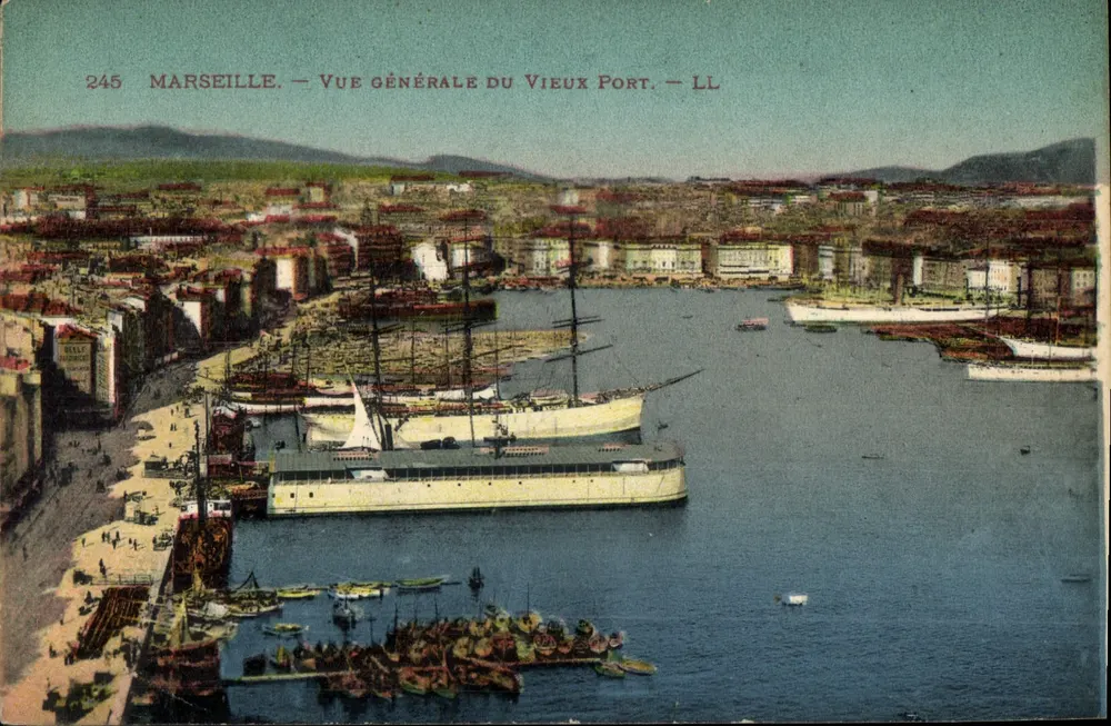 Marseille — Allgemeiner Blick auf den alten Hafen — LL, n° 245 - Vorderseite