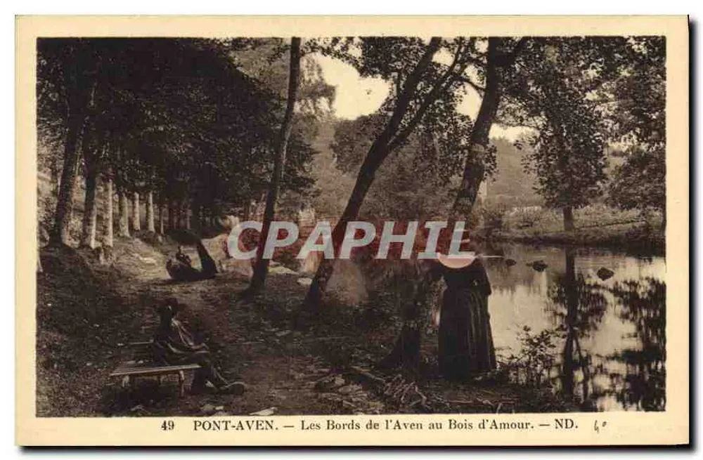 Pont-Aven — Die Ufer des Aven am Bois d'Amour — ND. - Vorderseite