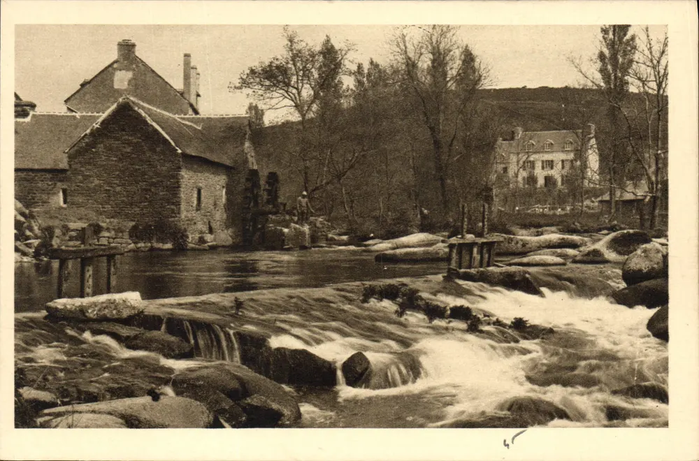 Pont-Aven — Os Moinhos — Coleção Vilhaz, Quimper, n°222 - Frente