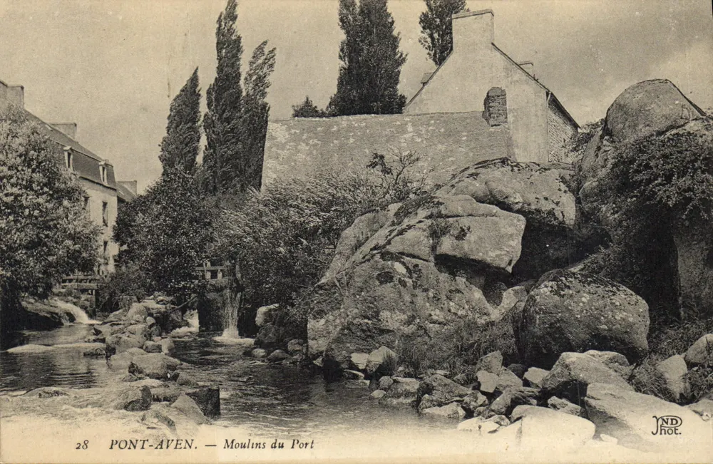 Pont-Aven — Mühlen am Hafen — JND Phot. - Vorderseite