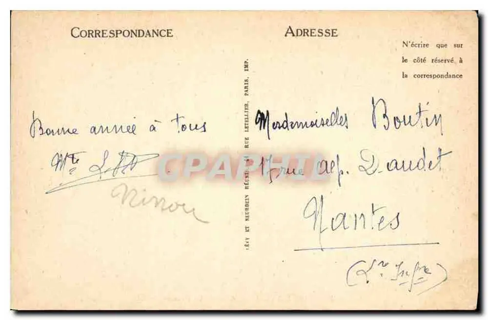 Pont-Aven — Moinho do Plessis — LL. — n°30 - Verso
