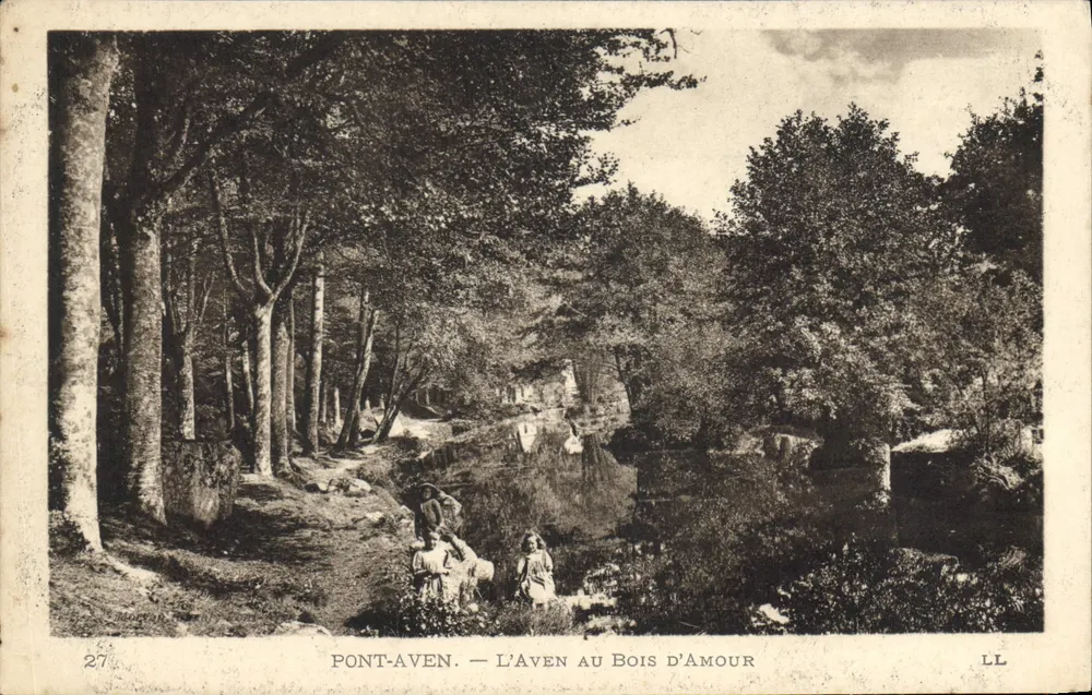 Pont-Aven — Ansicht des Aven-Flusses im Bois d'Amour — LL - Vorderseite
