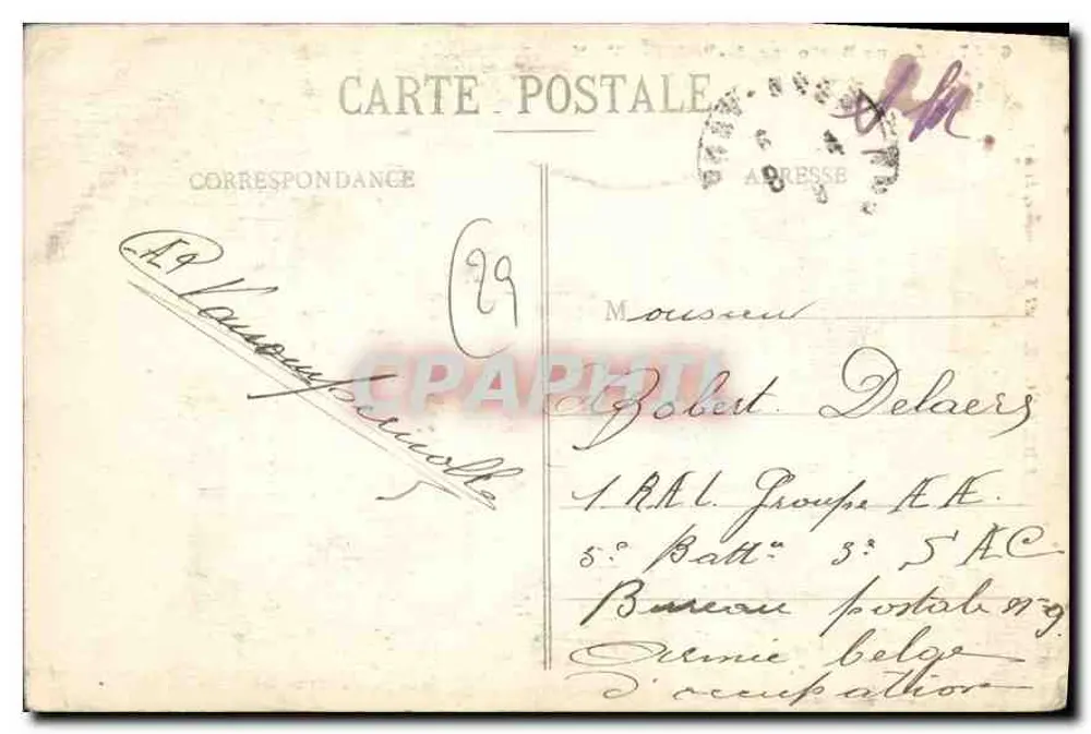 Jovem Bretã de Pont-Aven — Bretanha (Coleção E. Hamonie, St-B.) — n° 6047 - Verso