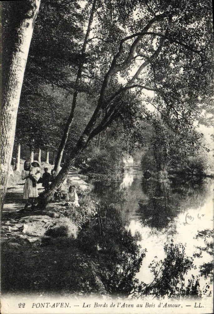 Pont-Aven — Die Ufer des Aven am Bois d'Amour — LL. Nr. 22 - Vorderseite