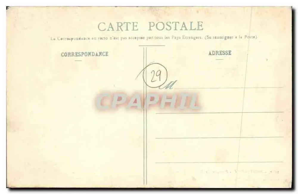 Pont-Aven - Promenade du Bois d'Amour — Sammlung H. Laurent, Port-Louis, n°2961 - Rückseite