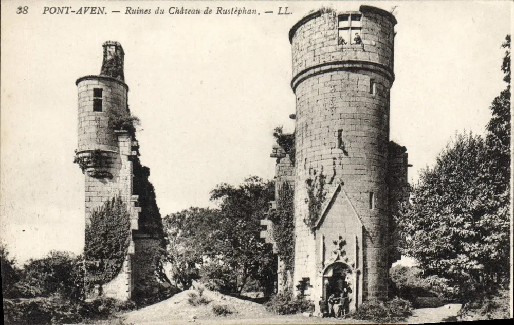 Pont-Aven — Ruínas do Castelo de Rustéphan — LL. n°38 - Frente
