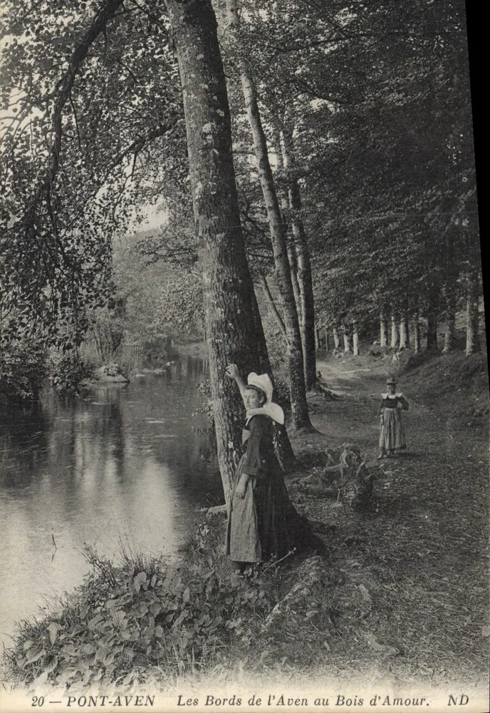 Pont-Aven — Les Bords de l'Aven au Bois d'Amour — ND - Vorderseite